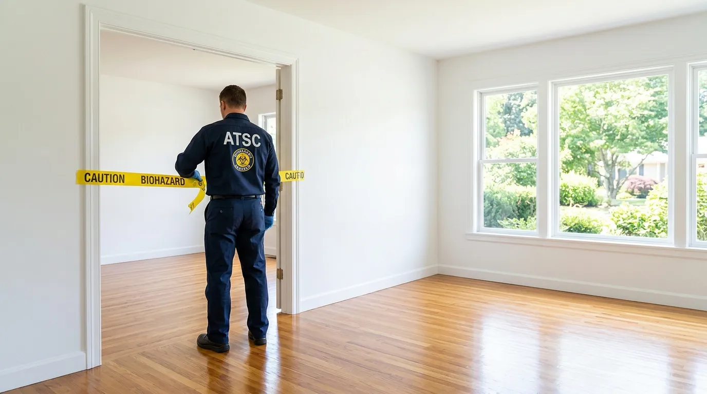 Certified biohazard cleanup crew performing Decomposition Cleanup in El Dorado Hills